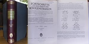 Bild des Verkufers fr Fortschritte auf dem Gebiet der Rntgenstrahlen. - 51. Band 1935 1. Halbjahr. Enthalten sind die Hefte 1 - 6 aus dem Zeitraum Januar 1935 - Juni 1935. Organ der Deutschen Rntgen-Gesellschaft, der Sd- und Westdeutschen sowie der Nord- und Ostdeutschen, der Rheinisch-Westflischen und der Niederschsischen Rntgengesellschaft, des Ostdeutschen Verbandes fr Rntgenologie, Licht- und Elektrotherapie. Der Vereinigung Badischer Rntgenologen, der Vereinigung Deutscher Rntgenologen und Radiologen in der tschechoslowakischen Republik, der Moskauer Rntgengesellschaft (fr das Ausland), der Rntgenvereinigung in Berlin, Bonn, Breslau, Budapest Frankfurt / Main, Kln Mnchen, Wien. zum Verkauf von Antiquariat Carl Wegner