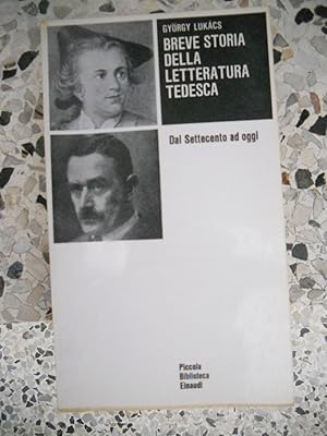 Imagen del vendedor de Breve storia della litteratura tedesca - Dal Settecento ad oggi a la venta por Frederic Delbos