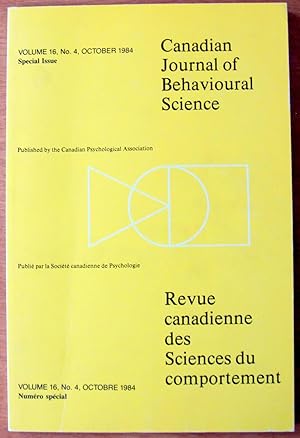 Imagen del vendedor de Intervention Into the Problem of Wife Assault. Article in Canadian Journal of Behavioural Science. October 1984 Special Issue a la venta por Ken Jackson