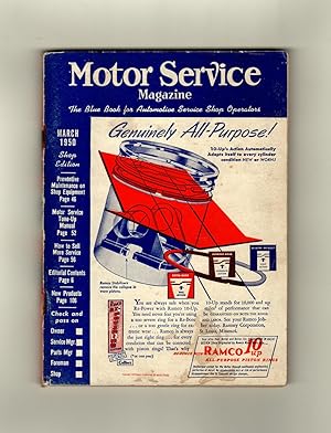 Seller image for Motor Service Magazine - March, 1950. Kaiser-Frazer For 1951; Buick Dynaflow Transmission; New Ford Truck; Chevrolet Rochester Carburetor for sale by Singularity Rare & Fine