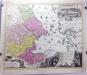 Provinciarum Persicarum Kilaniae nempe Chirvaniae Dagestaniae (Map of the provinces surrounding t...
