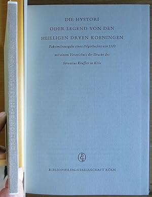 Die Hystori oder Legend von den Heilligen Dryen Koeningen. Johannes von Hildesheim