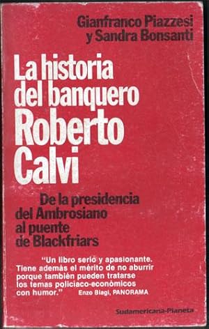 Immagine del venditore per La historia del banquero Roberto Calvi venduto da Federico Burki