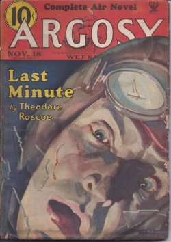 Imagen del vendedor de ARGOSY Weekly: November, Nov. 18, 1933 ("The Purple Ball") a la venta por Books from the Crypt