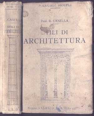 Bild des Verkufers fr STILI DI ARCHITETTURA. zum Verkauf von studio bibliografico pera s.a.s.