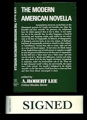 Bild des Verkufers fr The Modern American Novella: Critical Studies Series [Signed] zum Verkauf von Little Stour Books PBFA Member