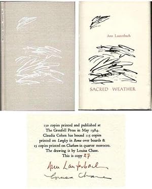 Sacred Weather (SIGNED by Louise Chase & Ann Lauterbach: Limited Ed.)