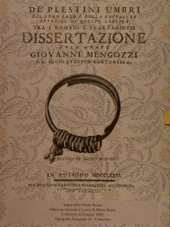 De' plestini umbri del loro lago e della battaglia appresso di questo seguita tra i romani e i ca...