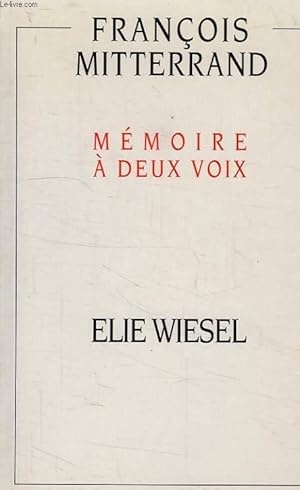 Seller image for MEMOIRE A DEUX VOIX for sale by Le-Livre