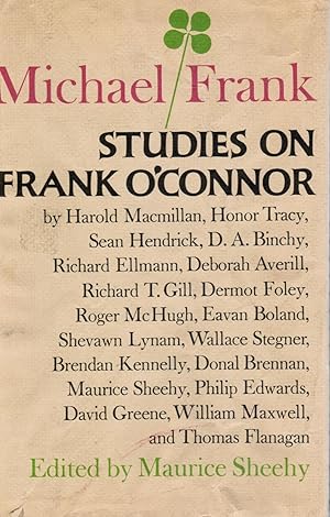 Bild des Verkufers fr Michael Frank: Studies On Frank O'connor zum Verkauf von Bookshop Baltimore