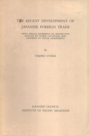 Seller image for Recent Developments in Sino-Japanese Relations for sale by Masalai Press