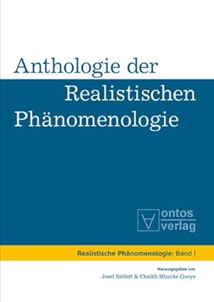 Bild des Verkufers fr Anthologie der realistischen Phnomenologie zum Verkauf von AHA-BUCH GmbH