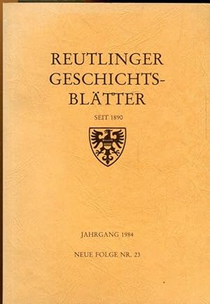 Reutlinger Geschichtsblätter. seit 1890.