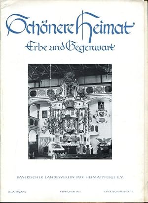 Image du vendeur pour Schnere Heimat. Erbe und Gegenwart. Heft 1   4, 1961. 50. Jahrgang. mis en vente par Antiquariat am Flughafen