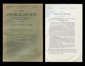 The Diffraction of Electrons by a Crystal of Nickel in The Physical Review, Vol. 30, No. 6, Decem...