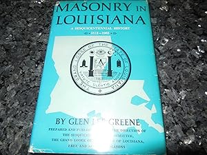 Image du vendeur pour Masonry in Louisiana - A Sesquicentennial History 1812-1962 mis en vente par Veronica's Books