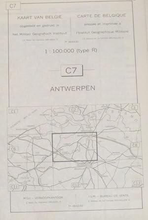 Antwerpen. C7 1:100000 Map. Kaart Van Belgie/Carte De Belgique