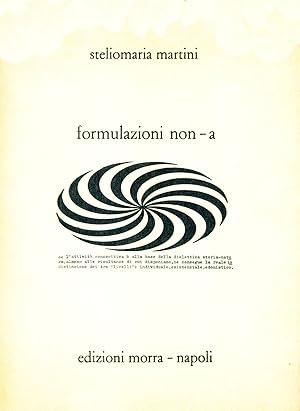 Seller image for Formulazioni non - a for sale by Ardengo Studio Bibliografico