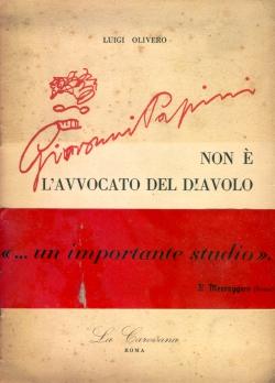 Imagen del vendedor de Giovanni Papini non  l'avvocato del diavolo a la venta por Ardengo Studio Bibliografico