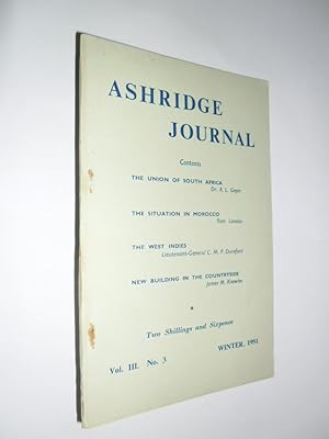 Ashridge Journal Vol.111 No. 3. Winter 1951