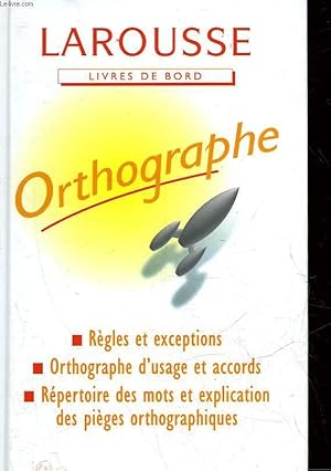 Imagen del vendedor de ORTHOGRAPHE a la venta por Le-Livre