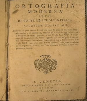 Ortografia moderna ad uso di tutte le scuole d'Italia