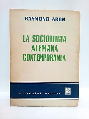 Imagen del vendedor de La sociologa alemana contempornea a la venta por Librera Miguel Miranda