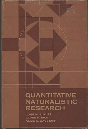 Image du vendeur pour Quantitative Naturalistic Research: An Introduction to Naturalistic Observation and Investigation mis en vente par Dorley House Books, Inc.