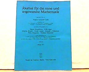 Imagen del vendedor de Journal fr die reine und angewandte Mathematik, gegrndet 1826 von August Leopold Crelle. Band 377. a la venta por Antiquariat Ehbrecht - Preis inkl. MwSt.