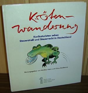 Krötenwanderung , Kröten Wanderung. Karikaturisten sehen Steuerstress und Steuerrecht in Deutschl...