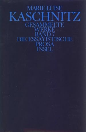 Immagine del venditore per Gesammelte Werke, 7 Bde., Ln Die essayistische Prosa venduto da AHA-BUCH GmbH