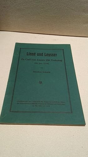 Linné und Leysser Zu Carl von Linnés 150. Todestag (10. Januar 1778)