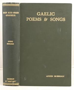 Imagen del vendedor de Gaelic Poems and Songs with explanatory notes. a la venta por Leakey's Bookshop Ltd.