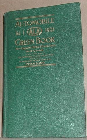 Seller image for The Automobile Green Book, Vol. 1(one): New England States and Trunk Lines, West and South for sale by Weatherby Books