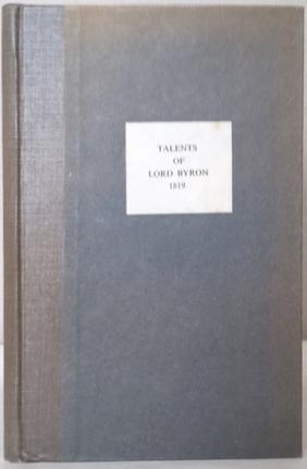 Seller image for REMARKS CRITICAL AND MORAL ON THE TALENTS OF LORD BYRON, and the tendencies of Don Juan. for sale by Alex Alec-Smith ABA ILAB PBFA