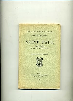 Image du vendeur pour SAINT PAUL. PROBLEMES DE LA VIE CHRETIENNE .Troisime dition revue et corrige mis en vente par Librairie CLERC