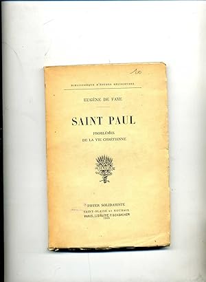Image du vendeur pour SAINT PAUL. Problmes de la vie Chrtienne. mis en vente par Librairie CLERC