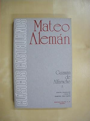 Imagen del vendedor de GUZMAN DE ALFARACHE. II a la venta por LIBRERIA TORMOS