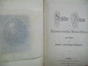 Bild des Verkufers fr Schiller-Album der Allgemeinen deutschen National-Lotterie zum Besten der Schiller- und Tiedge-Stiftungen. zum Verkauf von Antiquariat Bler