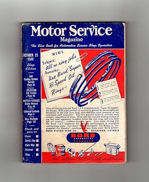 Motor Service Magazine - October 15, 1949. 1950 Nash Hydra-matic, Packard Ultramatic Repair, Rout...