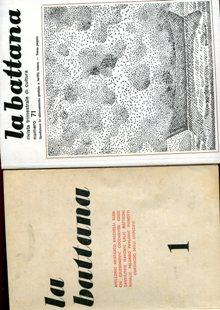 LA BATTANA - 1964-1984 - rivista trimestrale - comunicazione con la cultura jugoslava e promossa ...