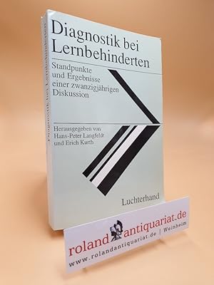 Seller image for Diagnostik bei Lernbehinderten : Standpunkte und Ergebnisse einer zwanzigjhrigen Diskussion. for sale by Roland Antiquariat UG haftungsbeschrnkt