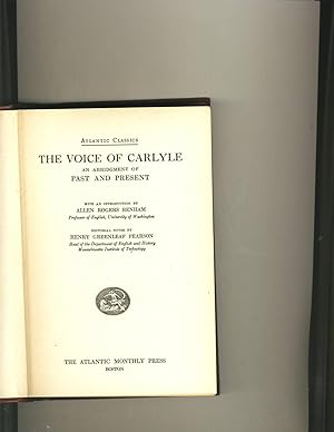 Immagine del venditore per The Voice of Carlyl An Abridgement of Past and Present venduto da Richard Lemay