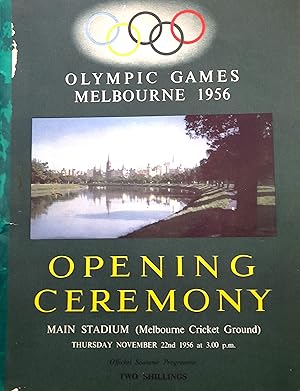 The Games Of The XVI Olympiad Melbourne 1956. Opening Ceremony Main Stadium ( Melbourne Cricket G...