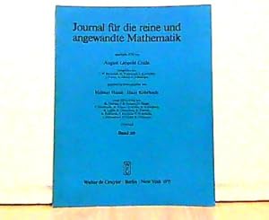 Imagen del vendedor de Journal fr die reine und angewandte Mathematik, gegrndet 1826 von August Leopold Crelle. Band 289. a la venta por Antiquariat Ehbrecht - Preis inkl. MwSt.