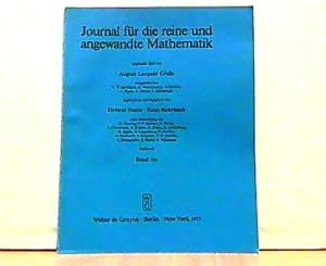 Imagen del vendedor de Journal fr die reine und angewandte Mathematik, gegrndet 1826 von August Leopold Crelle. Band 292. a la venta por Antiquariat Ehbrecht - Preis inkl. MwSt.