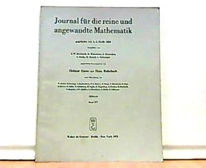 Imagen del vendedor de Journal fr die reine und angewandte Mathematik, gegrndet 1826 von August Leopold Crelle. Band 277. a la venta por Antiquariat Ehbrecht - Preis inkl. MwSt.