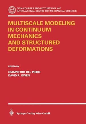 Bild des Verkufers fr Multiscale Modeling in Continuum Mechanics and Structured Deformations zum Verkauf von AHA-BUCH GmbH