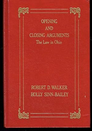 Seller image for Opening and Closing Arguments: The Law in Ohio for sale by Hyde Brothers, Booksellers