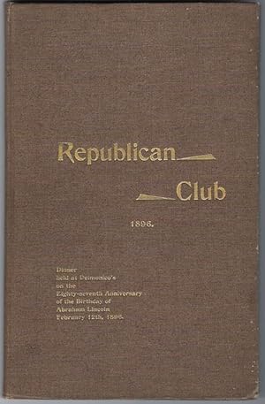 Proceedings At The 10th Annual Dinner Of The Republican Club City Of New York